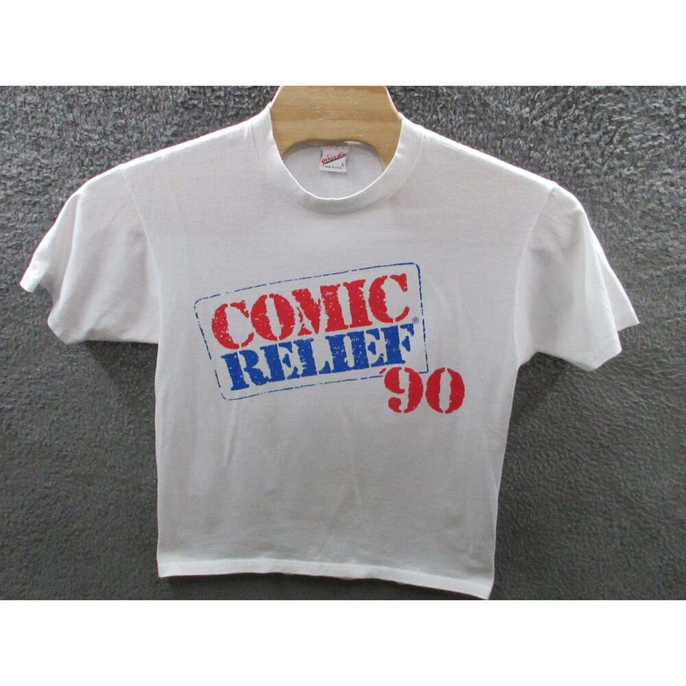 Vintage 1990 Comic Relief 90 Shirt Men Large Robin Williams Whoopi Billy Crystal